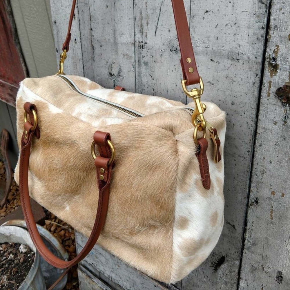 Cowhide Duffle Bag